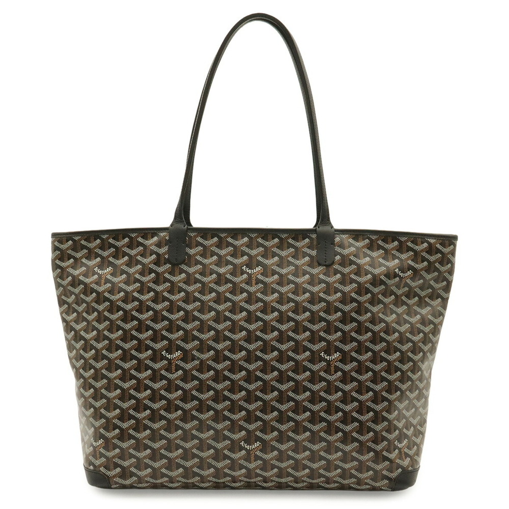 GOYARD Atlua MM Tote Bag Shoulder Coated Canvas Leather White